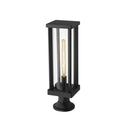 Z-Lite Glenwood Glass 1 Light Outdoor Pier Mounted Fixture image 2