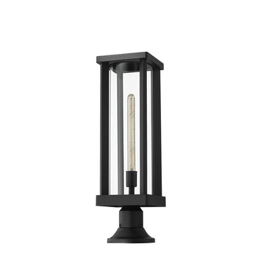Z-Lite Glenwood Glass 1 Light Outdoor Pier Mounted Fixture image 4