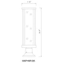 Z-Lite Glenwood Glass 1 Light Outdoor Pier Mounted Fixture image 7