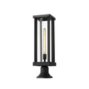 Z-Lite Glenwood Glass 1 Light Outdoor Pier Mounted Fixture image