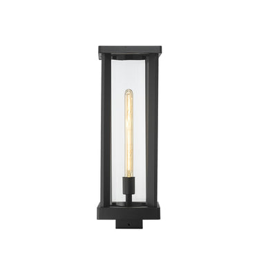 Z-Lite Glenwood Glass 1 Light Outdoor Post Mount Fixture image 1