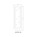 Z-Lite Glenwood Glass 1 Light Outdoor Post Mount Fixture image 5