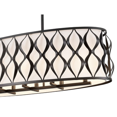 Z-Lite Harden 10 Light Linear Chandelier image 6