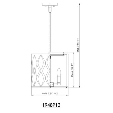 Z-Lite Harden 3 Light Pendant image 14