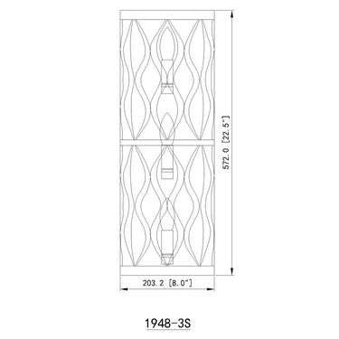 Z-Lite Harden 3 Light Wall Sconce image 14