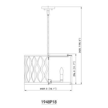 Z-Lite Harden 5 Light Pendant image 14