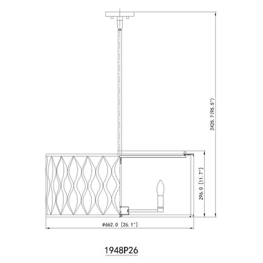 Z-Lite Harden 8 Light Pendant image 14