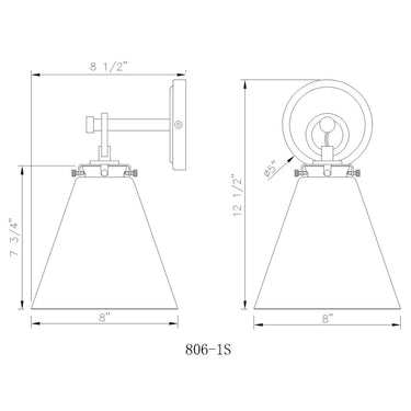 Z-Lite Harper 1 Light Wall Sconce image 28