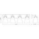 Z-Lite Harper 4 Light Vanity Light image 14