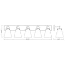 Z-Lite Harper 5 Light Vanity Light image 14