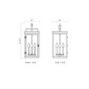 Z-Lite Hartwell 4 Light Outdoor Chain Mount Ceiling Fixture image 7