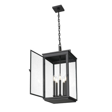 Z-Lite Hartwell 5 Light Outdoor Chain Mount Ceiling Fixture image 1