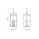 Z-Lite Hartwell 6 Light Outdoor Chain Mount Ceiling Fixture image 7