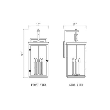 Z-Lite Hartwell 6 Light Outdoor Wall image 7