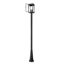 Z-Lite Hartwell Glass 4 Light Outdoor Post Mounted Fixture image 1