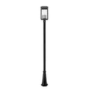 Z-Lite Hartwell Glass 4 Light Outdoor Post Mounted Fixture image 2