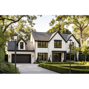 Z-Lite Hartwell Glass 4 Light Outdoor Post Mounted Fixture image 6