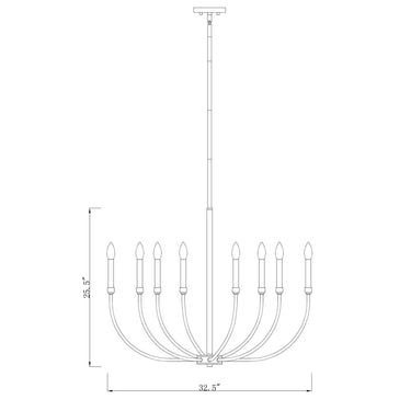 Z-Lite Haylie 8 Light Chandelier image 7