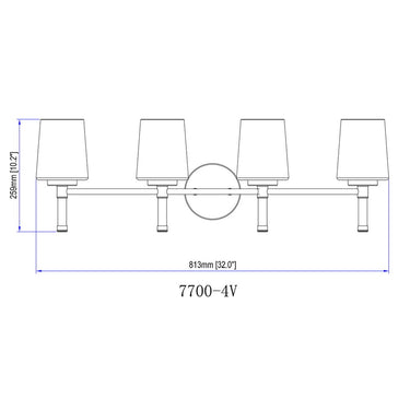 Z-Lite Henri 4 Light Vanity Light image 28
