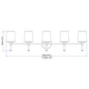 Z-Lite Henri 5 Light Vanity Light image 28