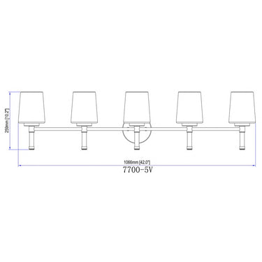Z-Lite Henri 5 Light Vanity Light image 28