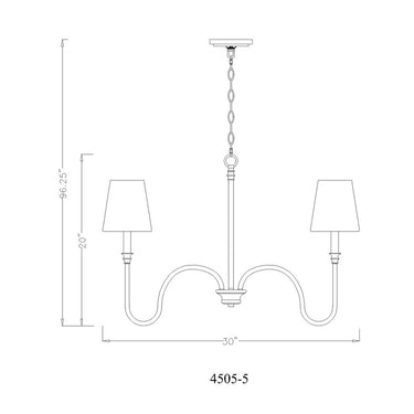 Z-Lite Jisele 5 Light Chandelier image 14