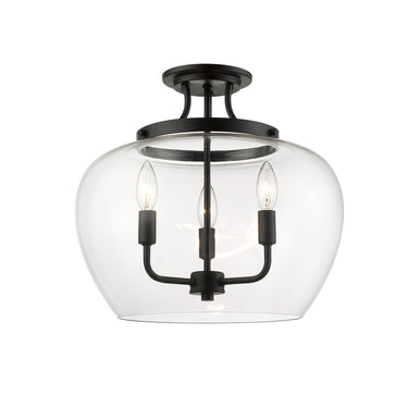 Z-Lite Joliet 3 Light Semi Flush Mount image 1