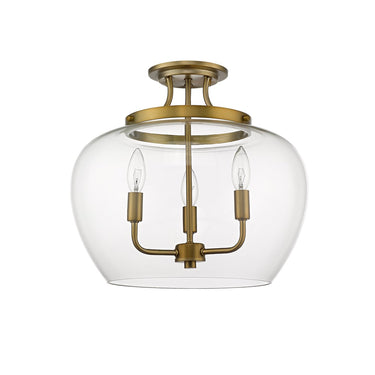 Z-Lite Joliet 3 Light Semi Flush Mount image 14