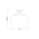 Z-Lite Joliet Burnished Brass 1 Light Semi Flush Mount image 7