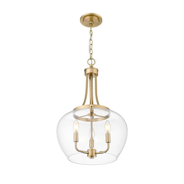Z-Lite Joliet Burnished Brass 3 Light Pendant image 1