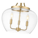 Z-Lite Joliet Burnished Brass 3 Light Pendant image 3