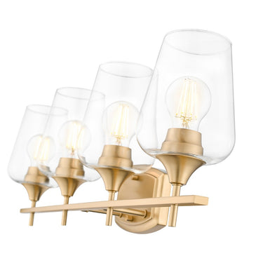 Z-Lite Joliet Burnished Brass 4 Light Vanity Light image 3