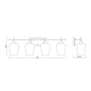 Z-Lite Joliet Burnished Brass 4 Light Vanity Light image 7
