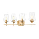 Z-Lite Joliet Burnished Brass 4 Light Vanity Light image