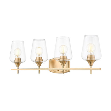 Z-Lite Joliet Burnished Brass 4 Light Vanity Light image