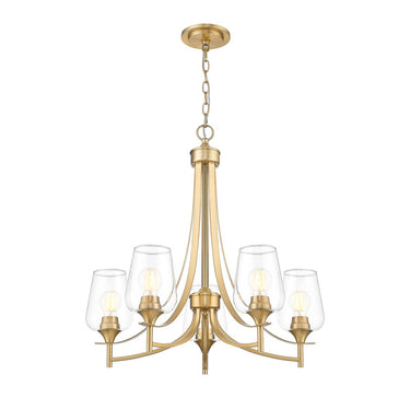 Z-Lite Joliet Burnished Brass 5 Light Chandelier image 2