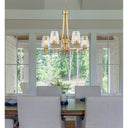 Z-Lite Joliet Burnished Brass 5 Light Chandelier image 6