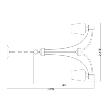 Z-Lite Joliet Burnished Brass 5 Light Chandelier image 7