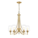 Z-Lite Joliet Burnished Brass 5 Light Chandelier image