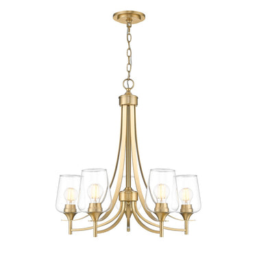 Z-Lite Joliet Burnished Brass 5 Light Chandelier image