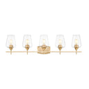 Z-Lite Joliet Burnished Brass 5 Light Vanity Light image 1