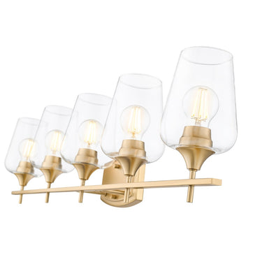 Z-Lite Joliet Burnished Brass 5 Light Vanity Light image 3