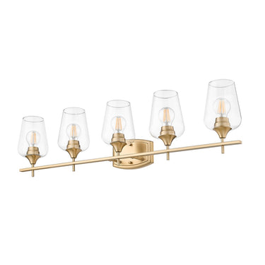 Z-Lite Joliet Burnished Brass 5 Light Vanity Light image 4