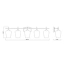 Z-Lite Joliet Burnished Brass 5 Light Vanity Light image 7