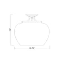 Z-Lite Joliet Burnished Brass3 Light Semi Flush Mount image 7