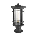 Z-Lite Jordan Glass 1 Light Outdoor Pier Mounted Fixture image 1