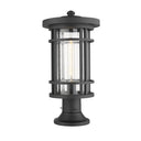 Z-Lite Jordan Glass 1 Light Outdoor Pier Mounted Fixture image 3