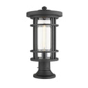 Z-Lite Jordan Glass 1 Light Outdoor Pier Mounted Fixture image