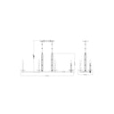 Z-Lite Kaden 8 Light Linear Chandelier image 14