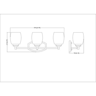 Z-Lite Kendrick 3 Light Vanity Light image 28
